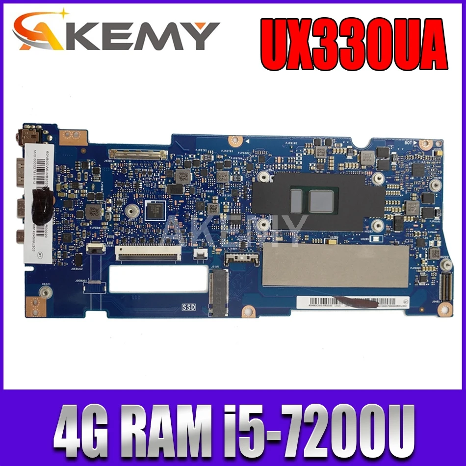 

Новинка материнская плата для ноутбука 90MB0CW0-R00060 для Asus UX330UAK UX330UA UX330U U3000U материнская плата W/ 4G RAM i5-7200U SR2ZU