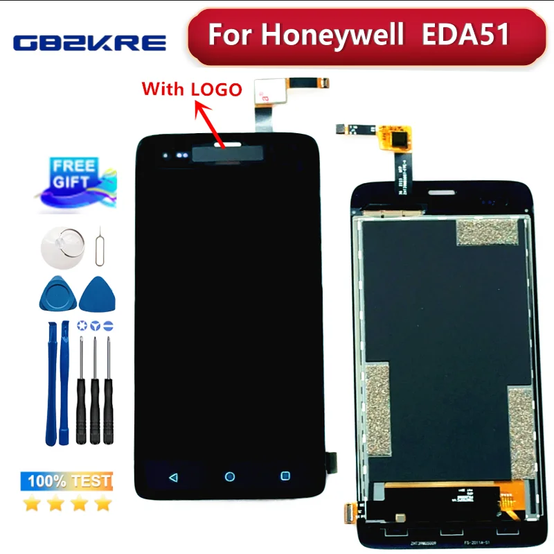 Фото 100% оригинальный ЖК-дисплей с сенсорным экраном для Honeywell EDA51 EDA50 EDA50P EDA50KP EDA52, замена дигитайзера для EDA 51. №1