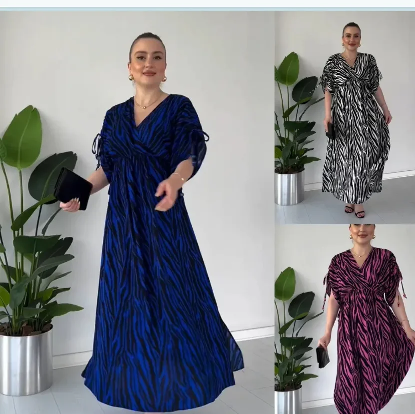 Модное трансграничное платье 555 Модные струящиеся модные платья для женщин