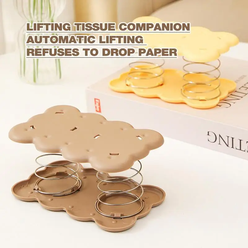 

Spring Tissue Box Holder Double Spring Tissue Dispenser Box Holder For Car Bedroom Bathroom Home Tissue Dispenser Bracket