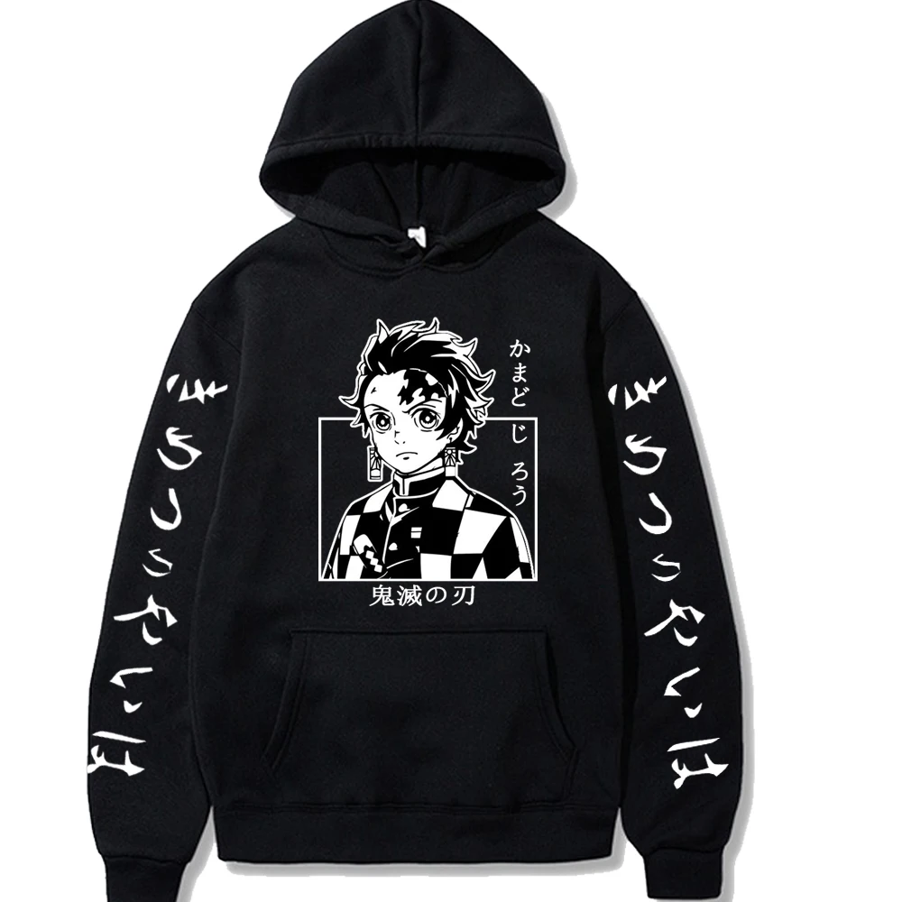 

Demon Slayer Japan Anime Print Unisex Kamado Tanjirou Pullovers Hoodie Loose Hip Hop Sweatshirt Streetwear Harajuku Men Hoodie