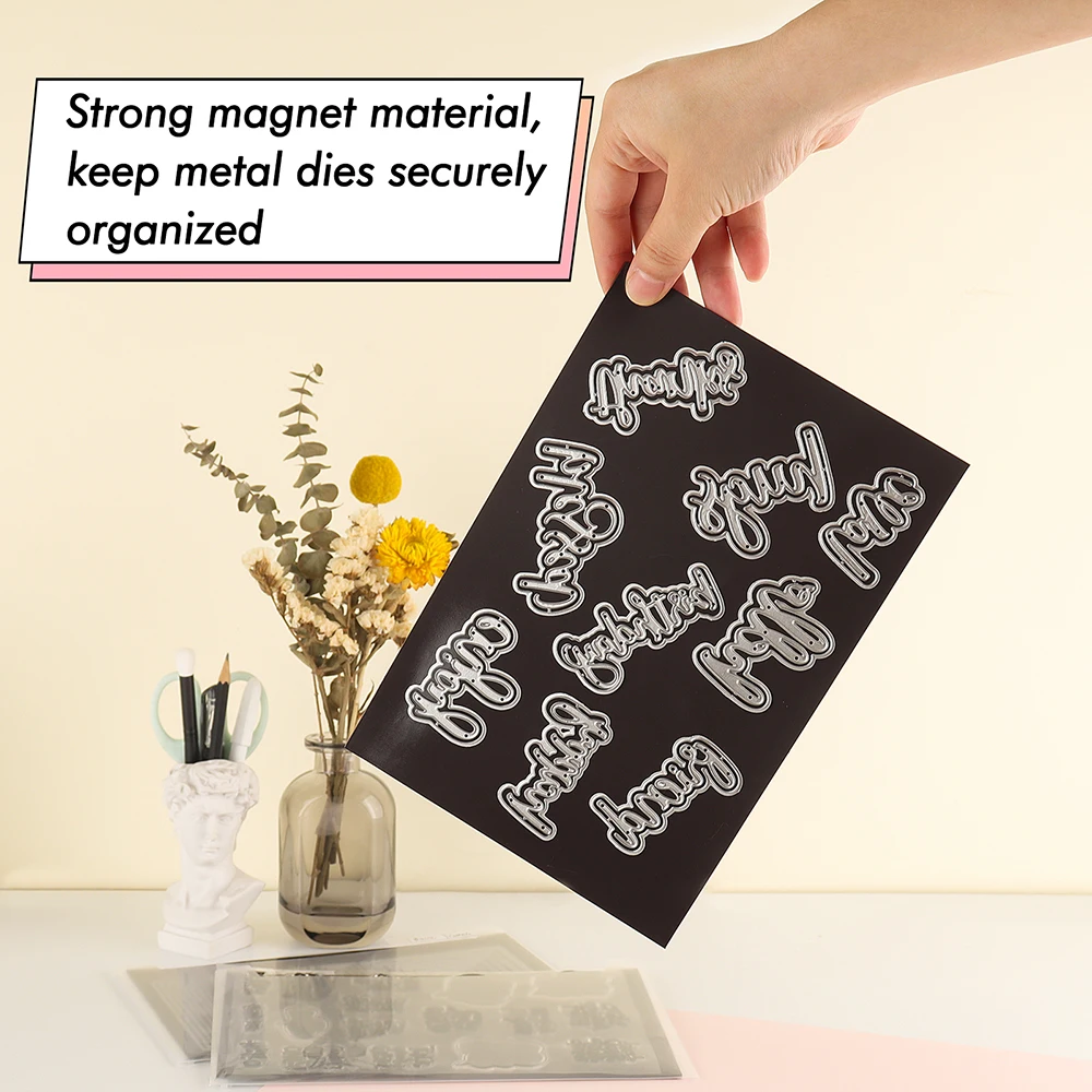 

A4 Magnet Sheets Black Magnetic Mats for Refrigerator Photo Picture Cutting Die Craft Magnets Double Sided Strong Magnetic 1Mm