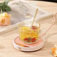 new coffee cup warmer for office home with timer auto shut off 3 temperatures setting electric beverage heating plate coaster