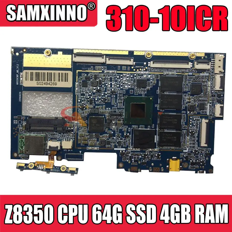 

Материнская плата Miix 310-10ICR для планшета, материнская плата для ideapad YF80SG CPU:Z8350 SSD:64 Гб RAM:4 Гб FRU 5B20L55197 M1029CWP 100% ТЕСТ ОК