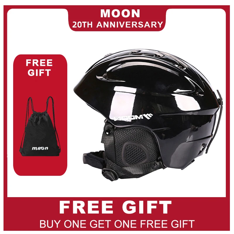 

MOON Ski Helmet Men Women Ultralight Integrally-Molded Professional Snowboard Helmet Kids Adult Skateboard Ski Snow Helmet