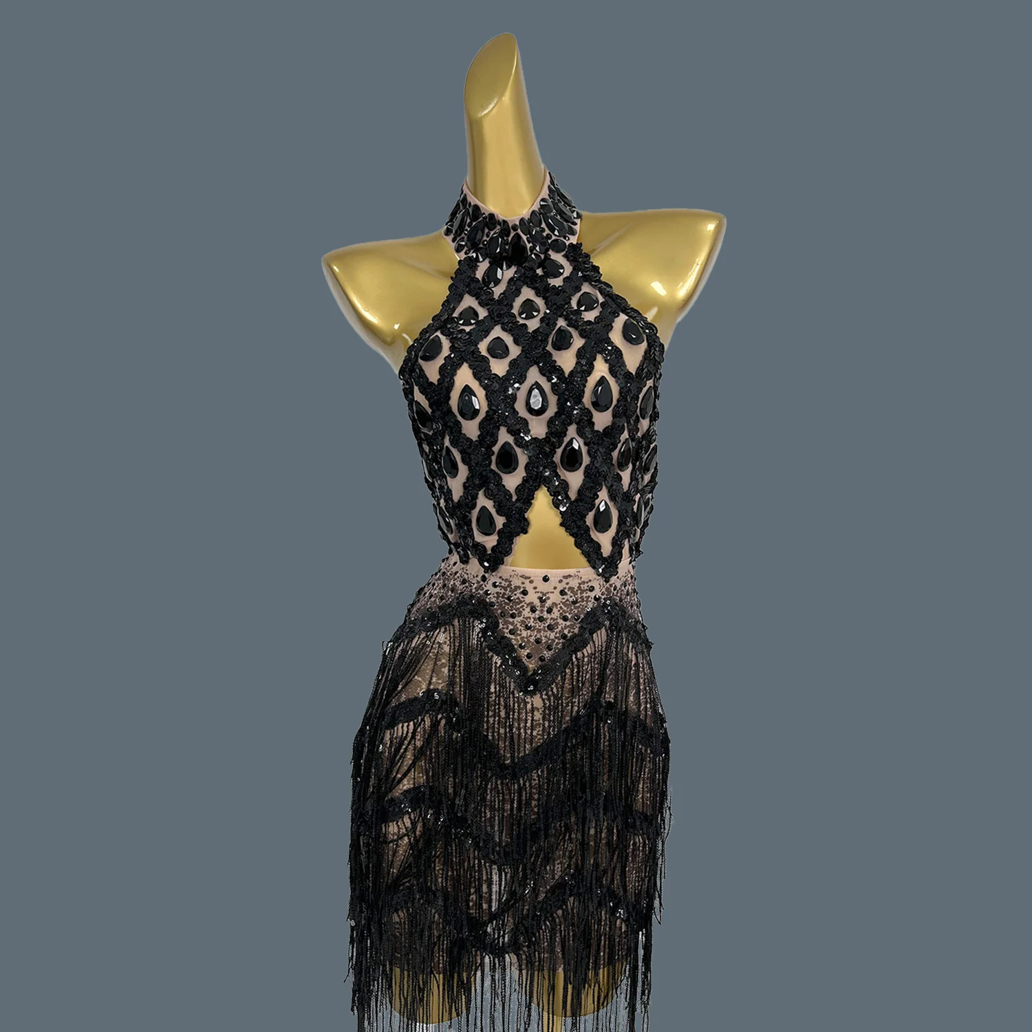 Сексуальные платья с кисточками и блестками стразами для женщин вечерние