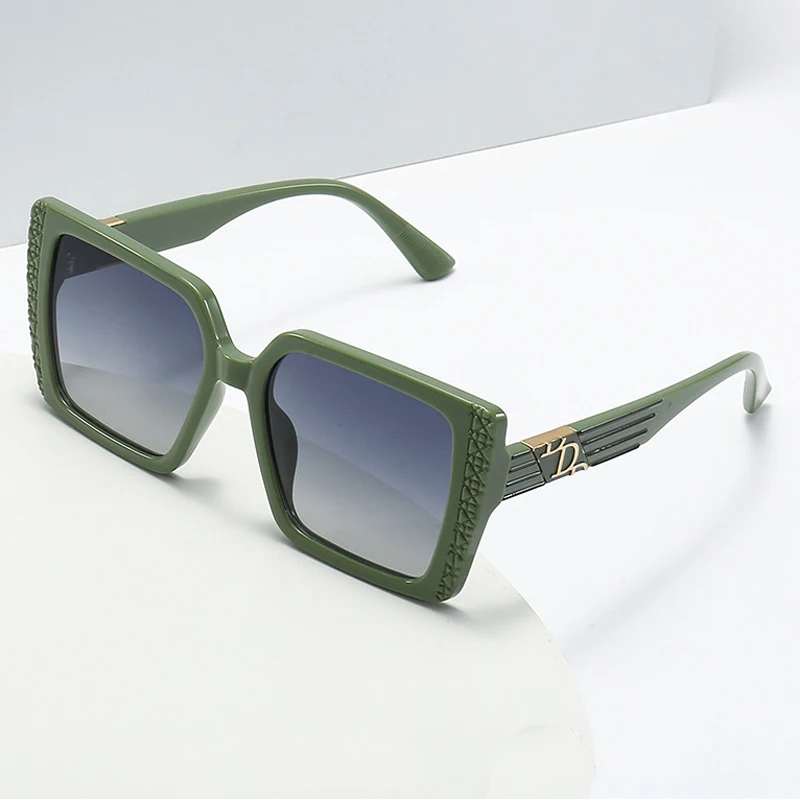 Модные Женские Квадратные Солнцезащитные Очки 2024 D-образная Оправа Защита Uv400