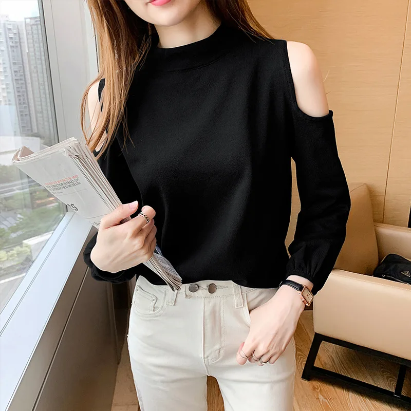 

2020 autumn new loose long-sleeved T-shirt pullover top GRAY22