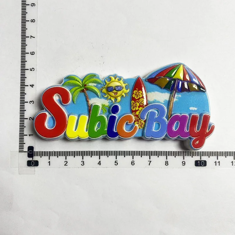 Subic Bay Souvenirs Home Decor Пляж солнце доска для серфинга 3D магниты на холодильник