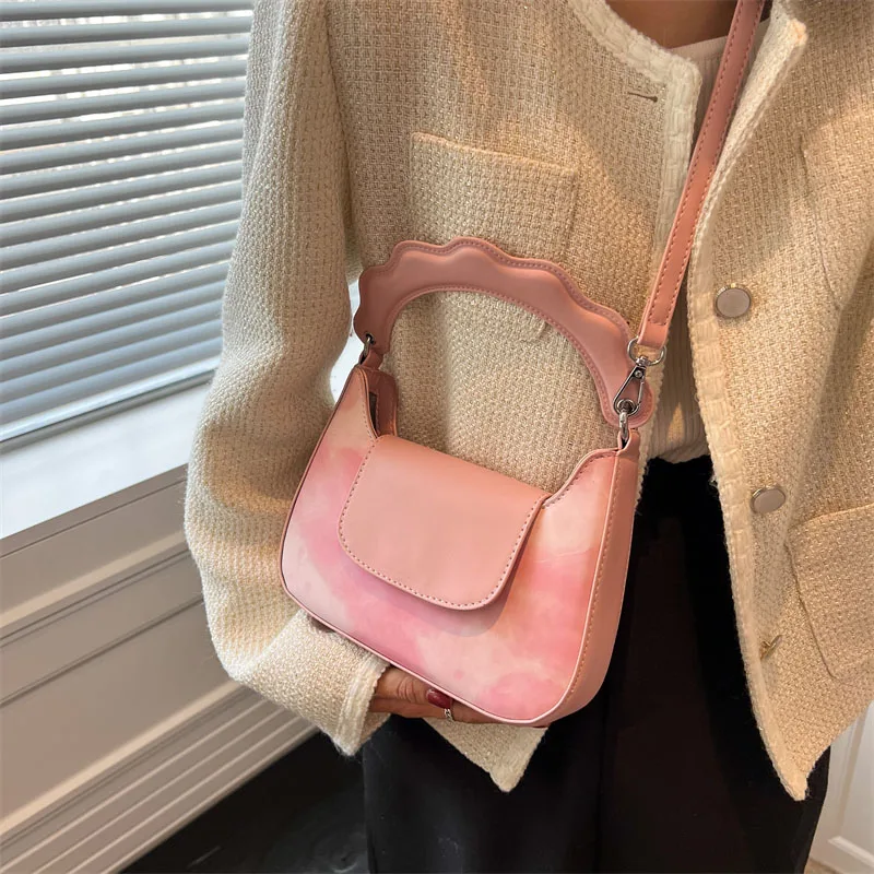

2022 New PU Leather Women Shoulder Bags Luxury Fashion Trendy Elegant ladies Handbags Color Matching female Crossbody bags bolsa