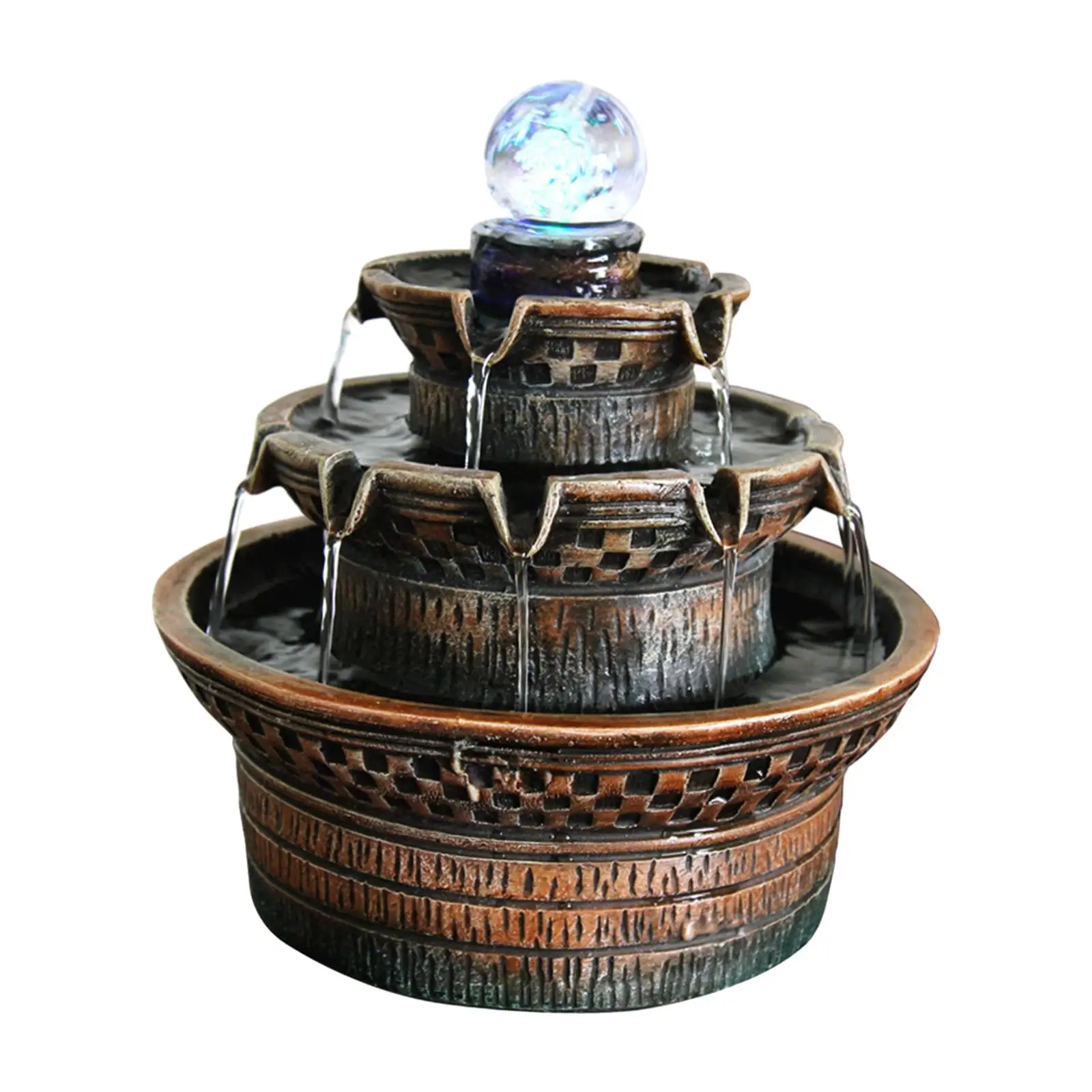 

Tabletop Water Fountain Good Fortune Feng Shui Gift for Garden Desktop Decor