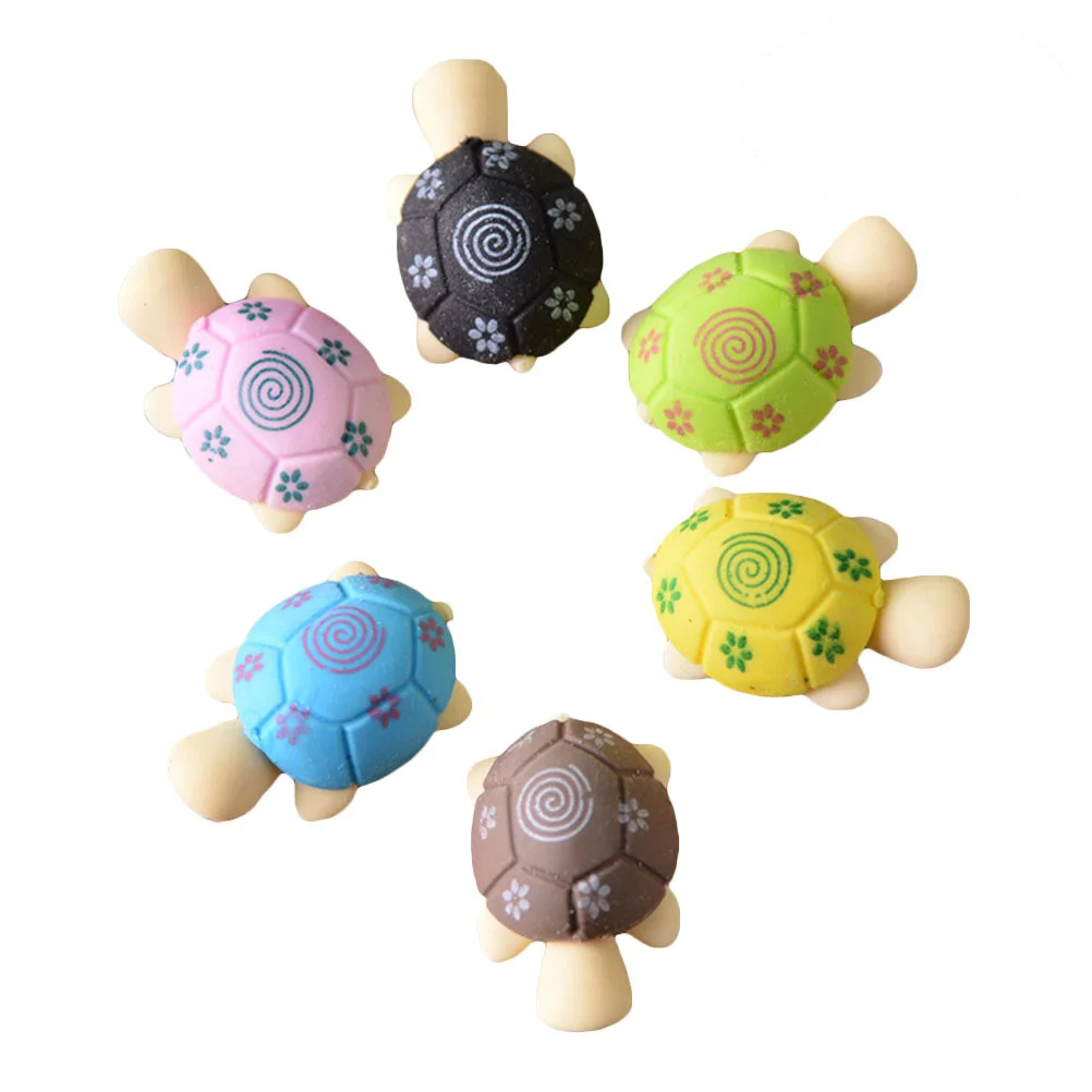 

20pcs Turtle Shape Eraser lovely Cartoon Stationery Erasers Creative Gift for Kids Students (Random Color)