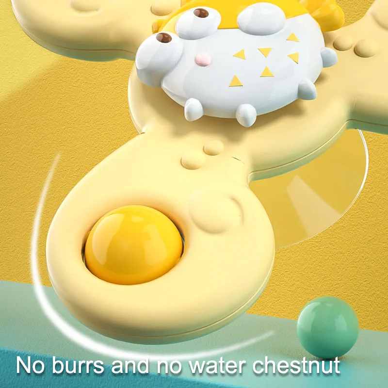 Montessori Baby Bath Toys For Boy Children Bathing Sucker Spinner Suction Cup Toy For Kids Funny Child Rattles Teether
