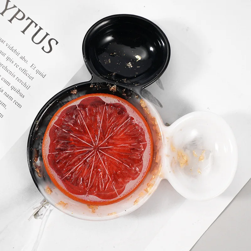 Силиконовая форма сделай сам в виде Головы Микки Мауса поднос для хранения