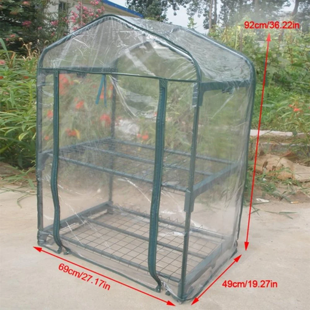 

Greenhouse Plant Mulch Growing Bag PVC Plant Growing Tent Home Waterproof Anti-UV Garden Outdoor Plant Growing House