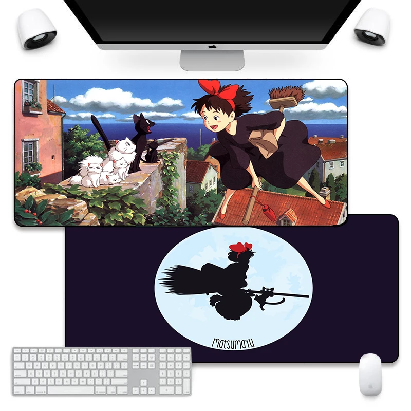 Коврик для мыши с принтом аниме «KiKi Service», 40 х90 см