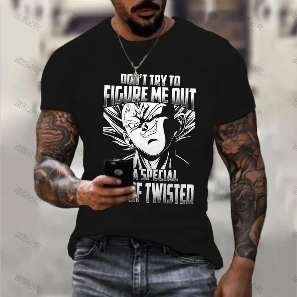 

Vegeta Goku Shirts Fashion Essentials 2022 Summer New Men's T-Shirt HD Print T-shirt Oversized 110-6XL High Street Crew Neck Y2k