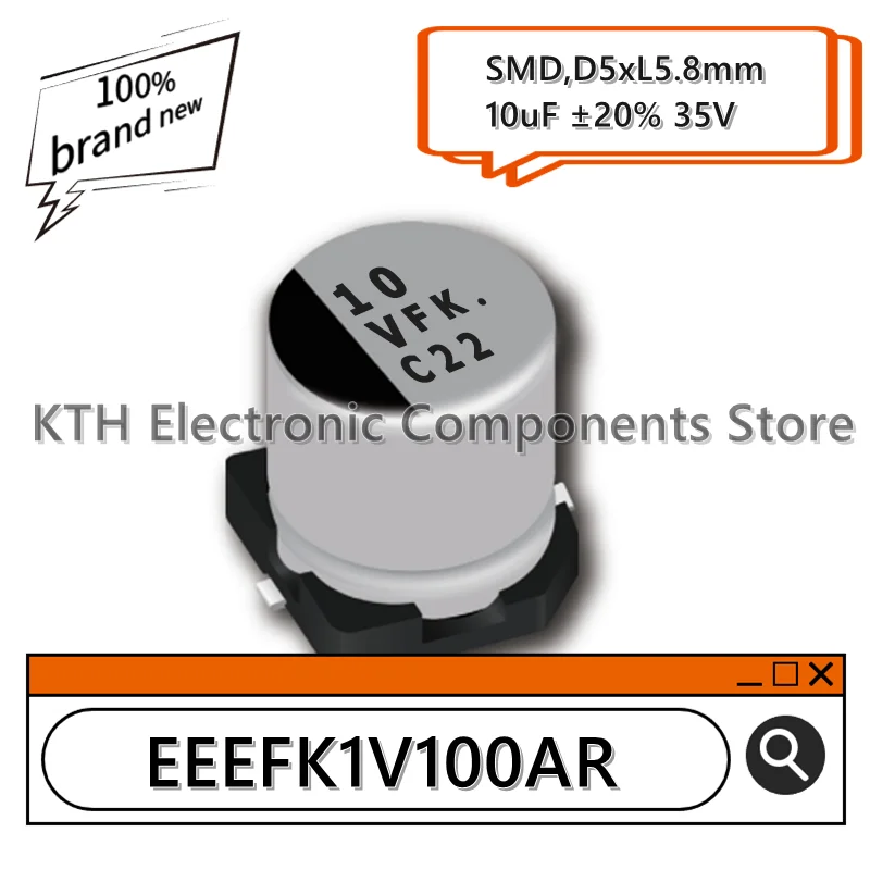 10 шт. EEEFK1V100AR EEE-FK1V100AR 10uF 35V новый оригинальный SMD алюминиевый электролитический