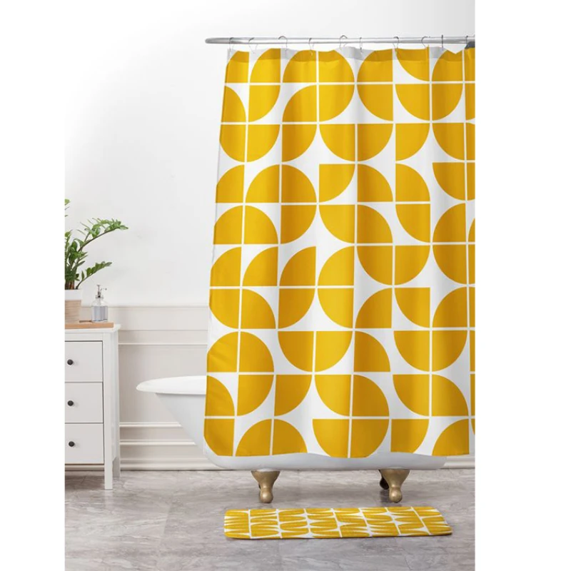 Geometric Shower Curtain Decor Design Quality Shower Curtain Bath Bathroom Accessories Douchegordijn Home Accessories Supplies