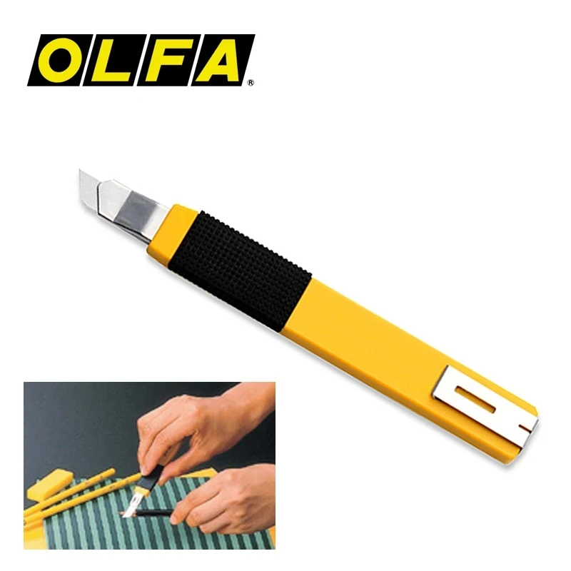 Olfa A-2 9mm Standard Cutting Knife, Japanese Rubber Gripping Knife,Multifunctional Art and Handmade Cutting Tool SABB-10 ASB-10