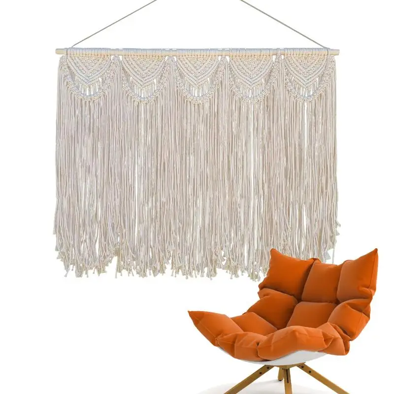 

Large Macrame Wall Decor Macrame Wall Woven Decor Boho Decor Home Decoration Handmade Bohemian Tassel Art Tapestry For Dorm