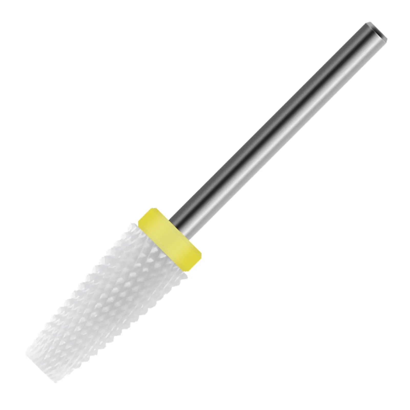 

Tapered Barrel Ceramic Nail Drill Bits 3/32" Standard Shank Low Heat Safety Flaty Top for Acrylic Gel Nails Polish Removal