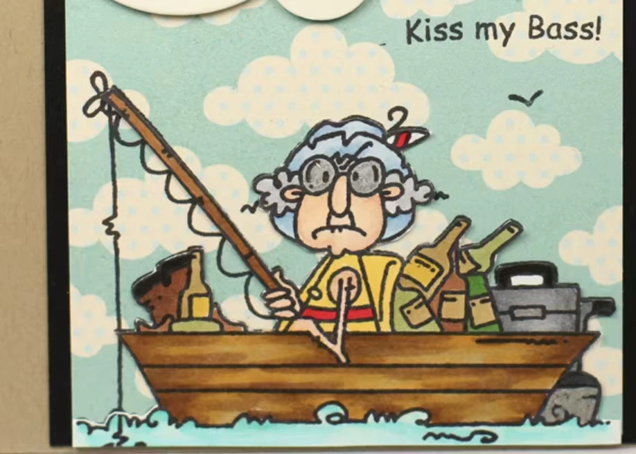 Штамп и трафареты для рыбалки старинной леди, трафареты для «сделай сам», скрапбукинг, фотоальбом, декоративные бумажные открытки для творчества 6