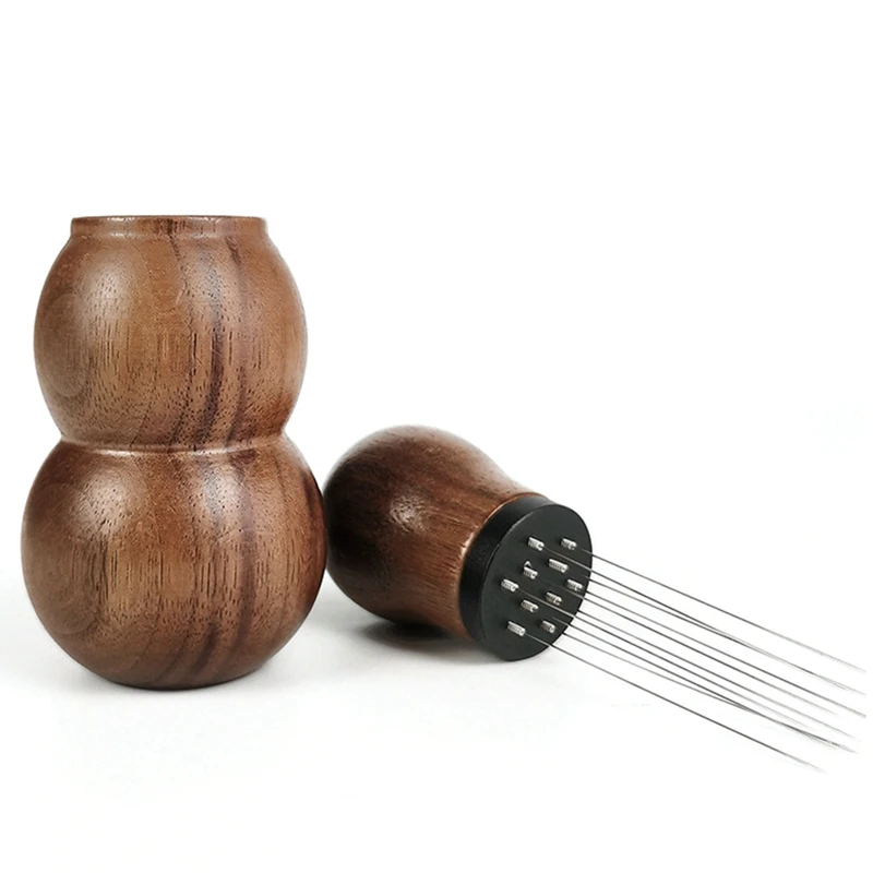 

1 Набор инструментов для распределения эспрессо, профессиональная бариста, ручной распределительный инструмент с подставкой, 10 игл