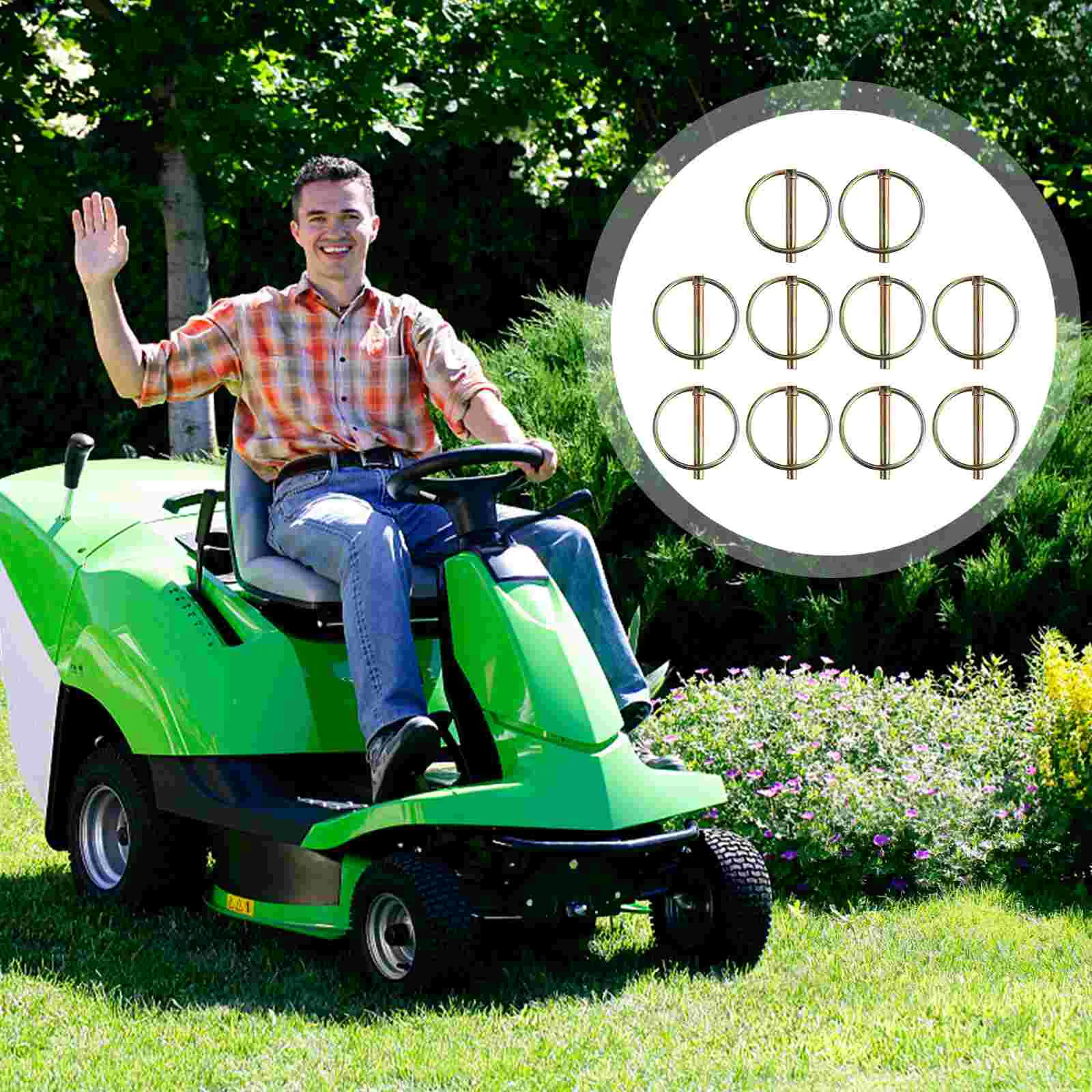 

10 шт., пружинный зажим для сельскохозяйственной техники из углеродистой стали