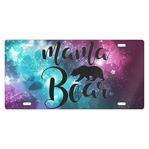 KENSILO Mama Bear металлический знак автомобильная бирка для украшения автомобиля белый