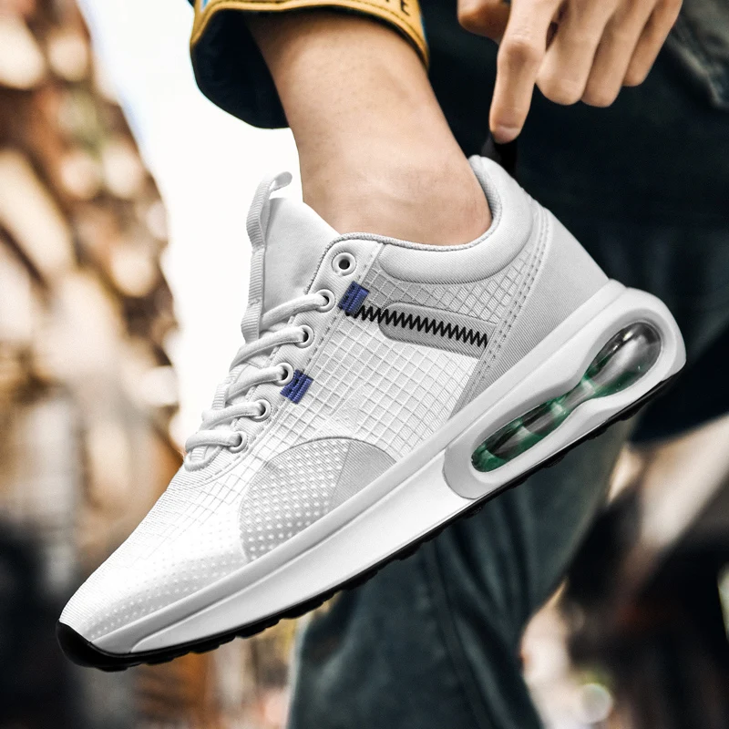 

Outdoor Fashion Elastic Running Shoes Light And Comfortable 2022 Spring New Men Air Cushion Casual Sneakers Zapatillas Hombre