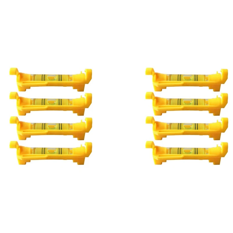 

HLZS-8Pcs String Level Hanging Line Bubble Levels For Leveling Surveying, Building Trades, Bricklaying, Etc. (Yellow)