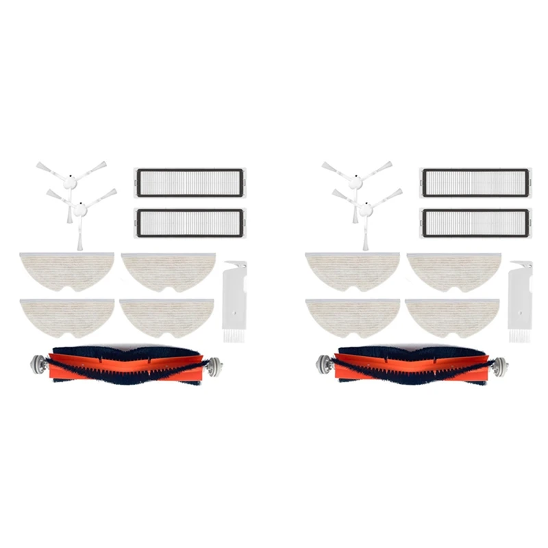 

2 Set Robotic Vacuum Cleaner Spare Parts For Xiaomi Dreame D9 Robot Roller Side Brush Hepa Filter Mop Cloth Accessories