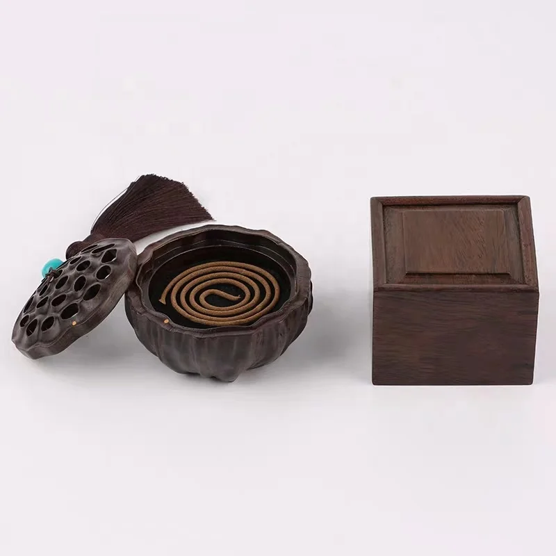 

Creative Lotus aromatherapy plate, indoor tea ceremony decoration censer
