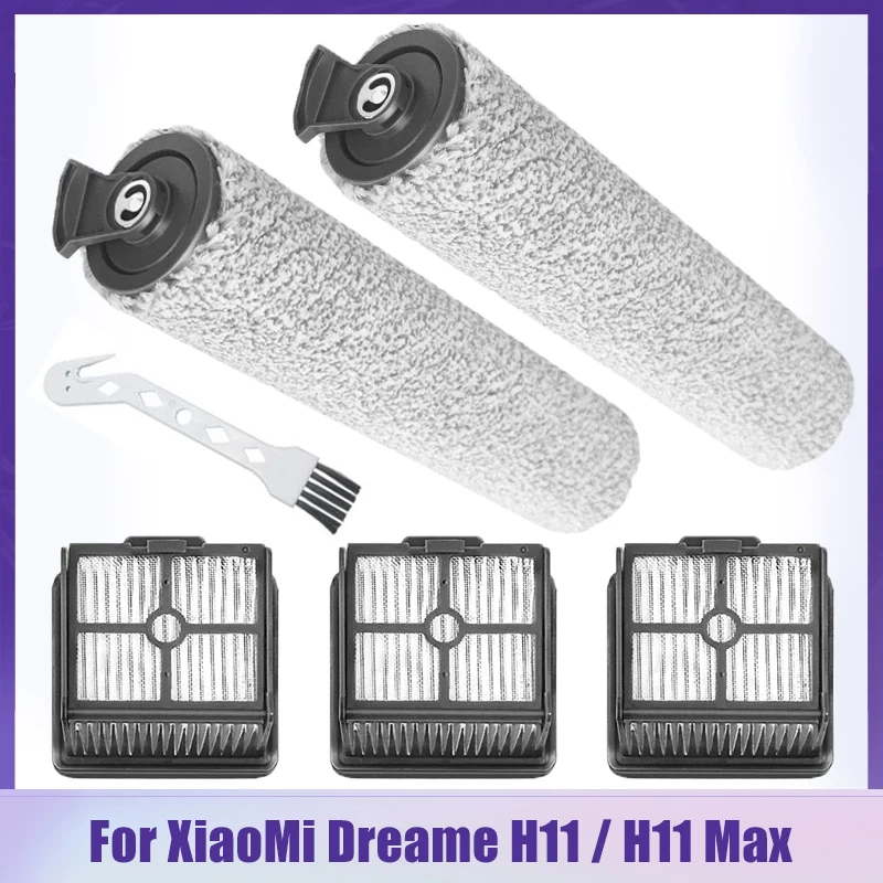 

Roller Main Brush Hepa Filter Replacement For XiaoMi Dreame H11 / H11 Max Wet Dry Robotic Vacuum Cleaner Accessories