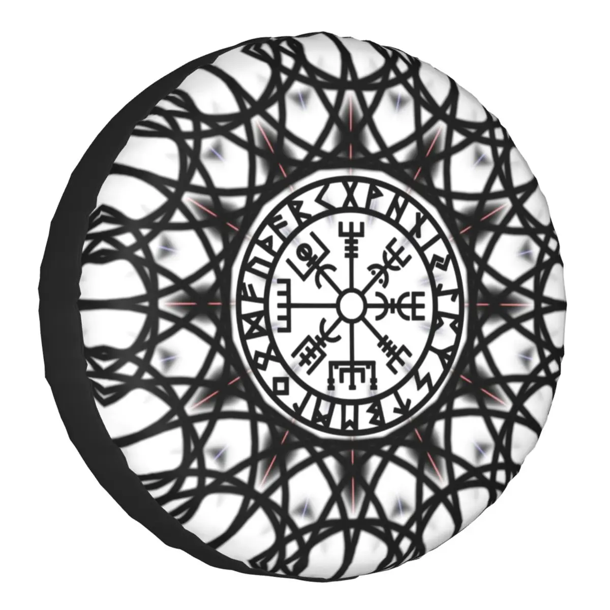 

Vegvisir Futhark Runes Compass Vikings запасная крышка шины для Jeep Pajero Viking Valhalla защита колес 14 "15" 1