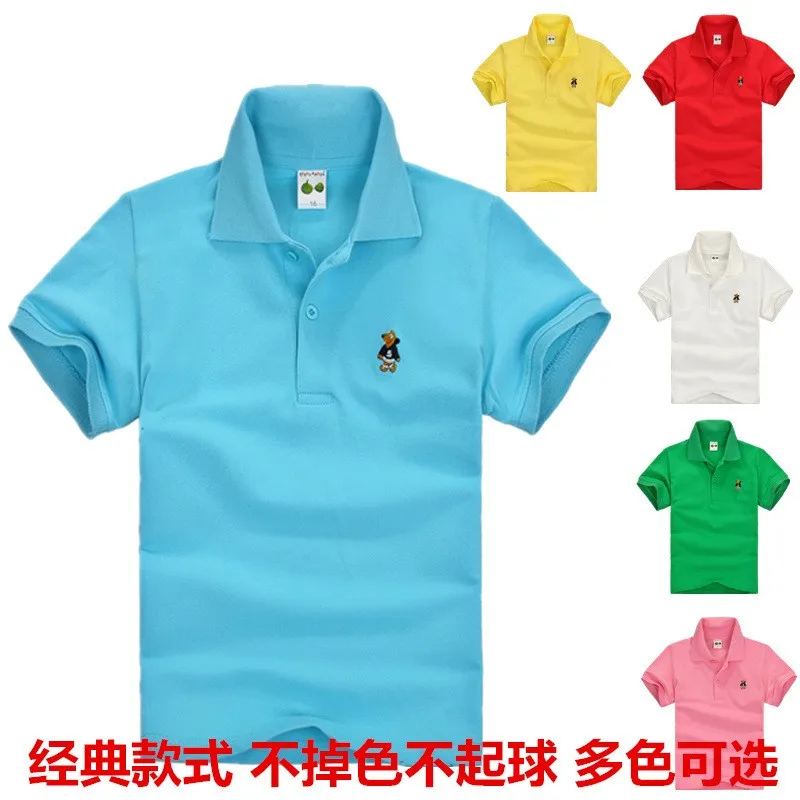 

Детская футболка, рубашка-поло, топ, футболка с коротким рукавом, детские топы, верхняя одежда, летняя школьная форма для мальчиков, хлопкова...