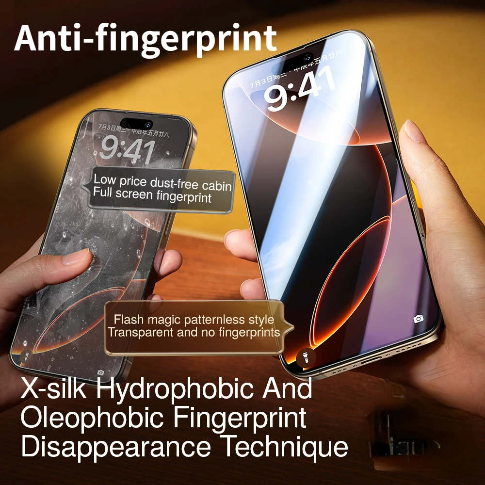 Защитная пленка для экрана салона SmartDevil без пыли iPhone 16 Pro Max 15 HD из закаленного