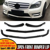 car front bumper lip deflector lip body kit spoiler splitter for mercedes for benz w204 c180 c200 c220 c250 c300 sport 2011 2014