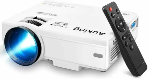 

AuKing Mini Projector Portable Video Projector 55000 Hrs Multimedia Home Theater