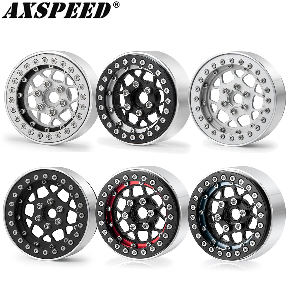AXSPEED 1 9-дюймовый обод колеса с бисером металлическая ступица для осевого SCX10 CC01 F350