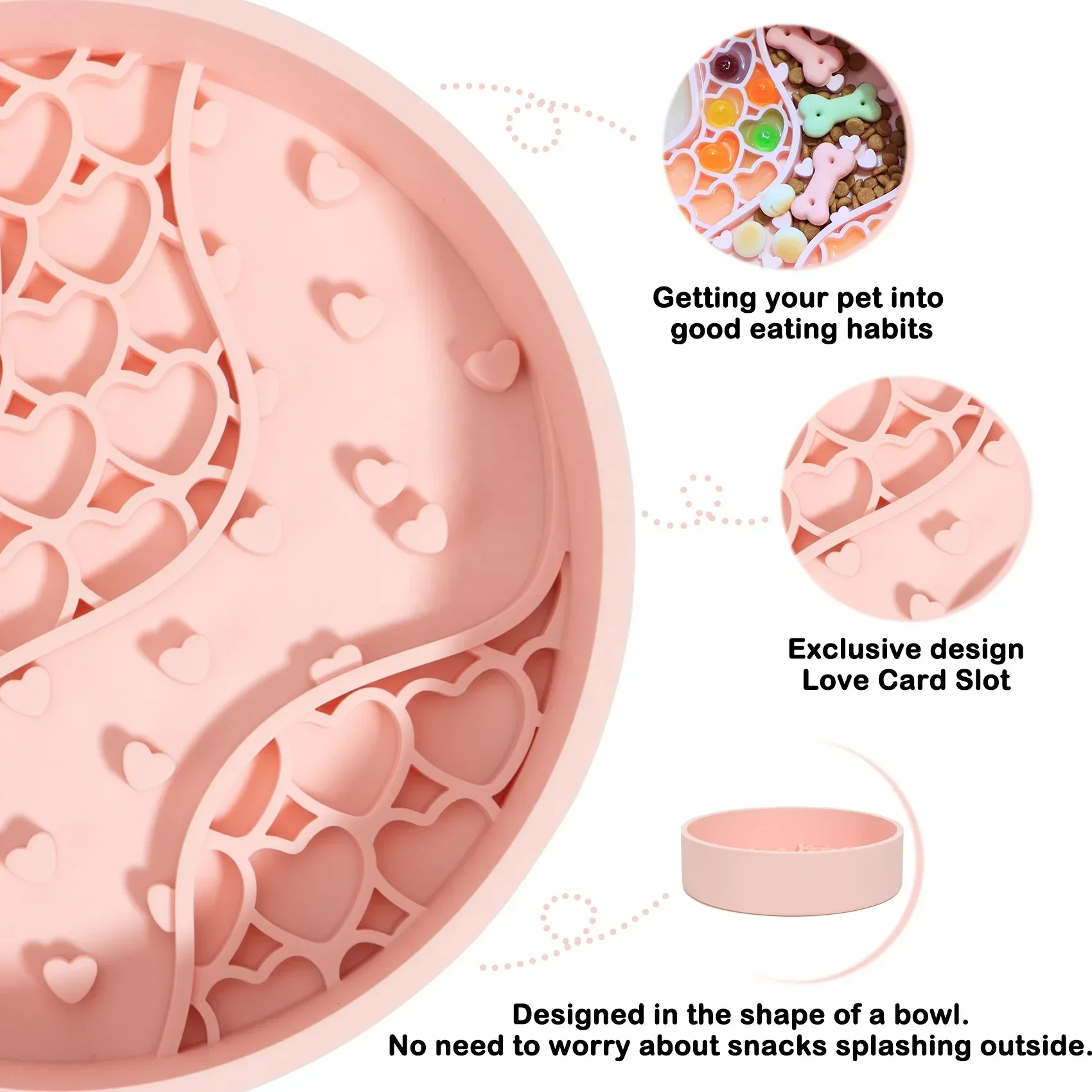 Новый продукт 2 в 1 коврик для лизания и силиконовая миска собак водная еда