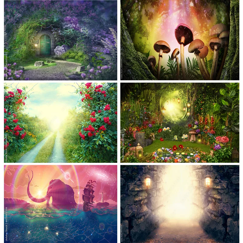 

SHENGYONGBAO Birthday Cartoons Photography Backdrops Baby Newborn Portrait Photo Background Party Studio Props 211225 TTH-14