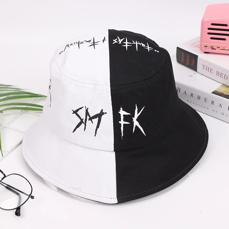 

Summer Cotton Bucket Hat Patchwork Graffiti Men Women Outdoor Hip Hop Foldable Bob Fisherman Cap Casual Travel Gorros Panama