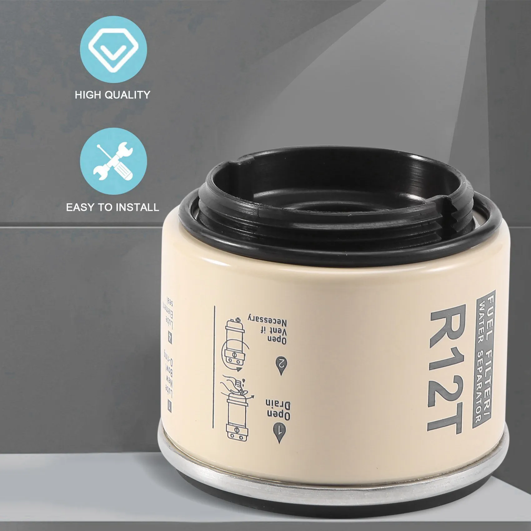 Двигатель фильтра топливного/водяного сепаратора R12T для 40R 120AT S3240 NPT ZG1/4-19