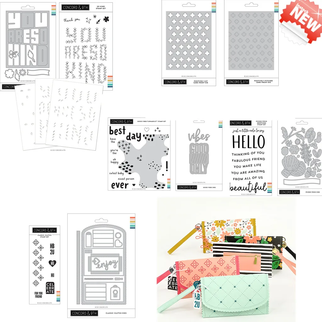 Положительная вырезка сшитые карты клатч Новые прозрачные штампы металлические