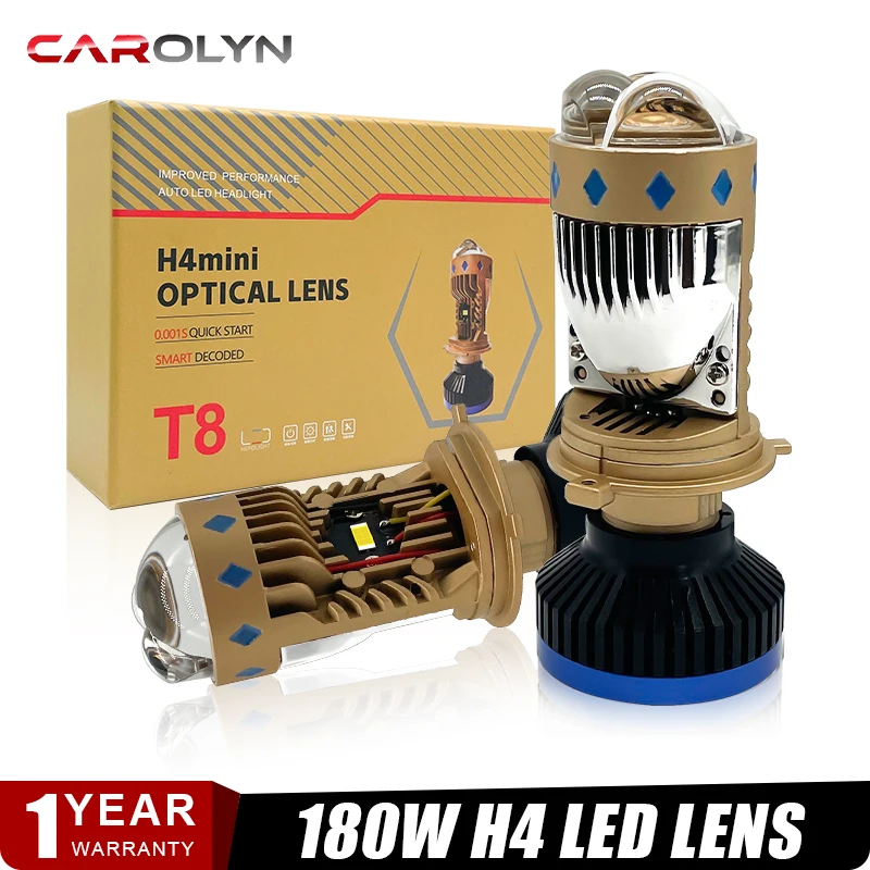 H4 Двухматричные Автомобильные Фары Светодиодные Суперяркие Четырехобъективные