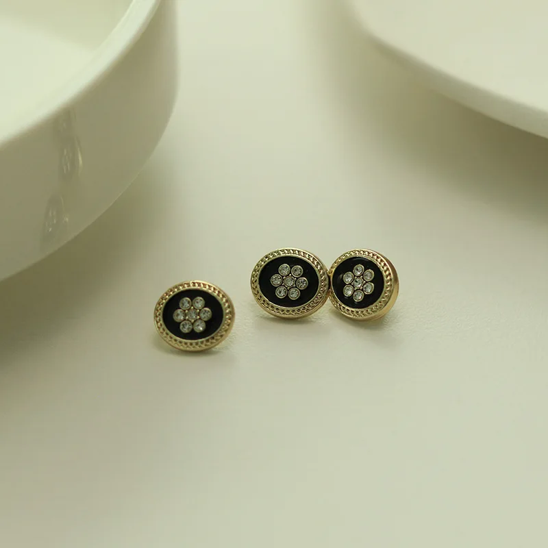 Овальные металлические пуговицы со стразами для декоративных рубашек замена