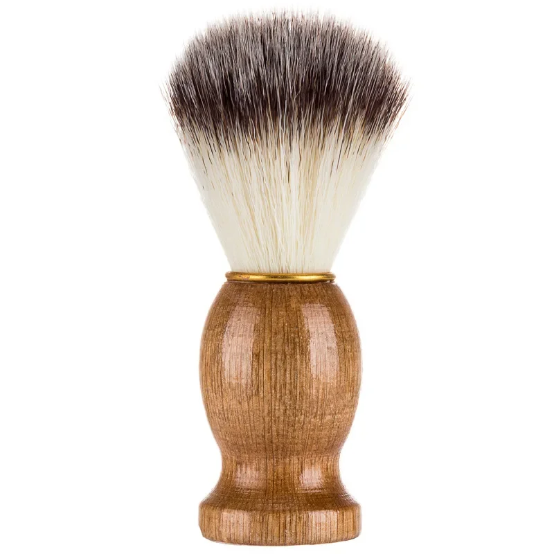 

Soft Hair Brush Facial Brush Wooden Handle Men's Beard Brush Household Men's Cleanser Shaving Brush Beauty Makeup Tool