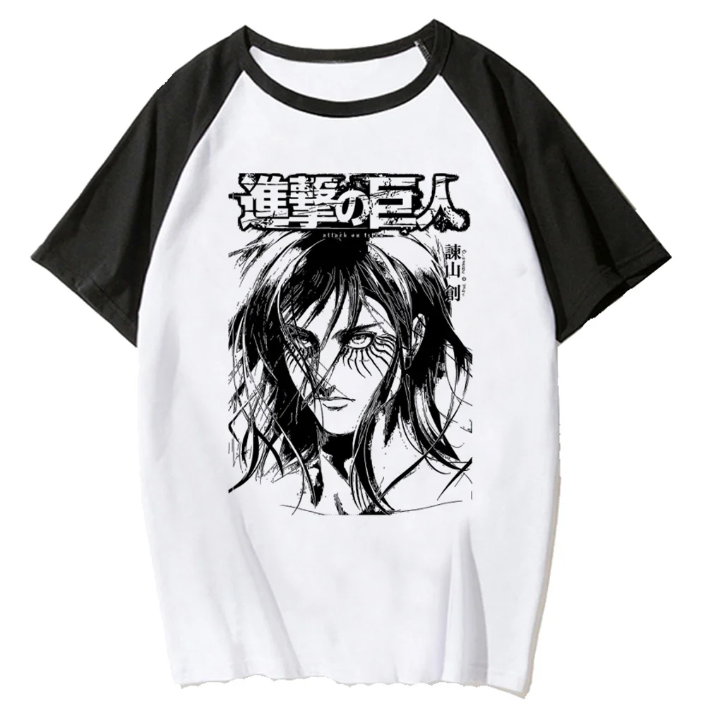 

Футболка с рисунком «атака на Титанов», женская футболка с рисунком манги, одежда в японском стиле 1920-х годов